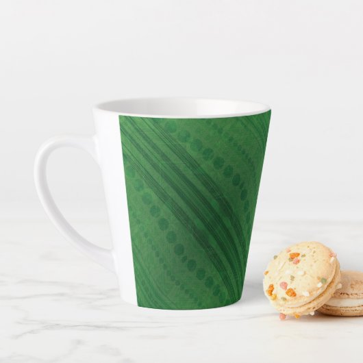 aanvaarding | groen eclectisch boho-patroon latte mok (In situ)