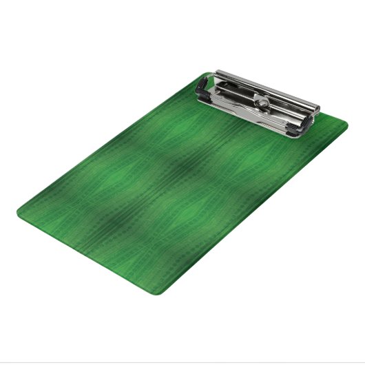 aanvaarding | groen eclectisch boho-patroon mini klembord (Angled3)