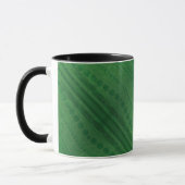 aanvaarding | groen eclectisch boho-patroon mok (Links)