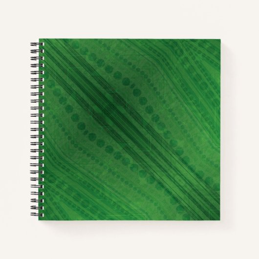 aanvaarding | groen eclectisch boho-patroon notitieboek (Voorkant)