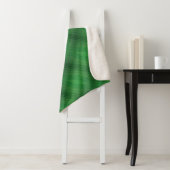 aanvaarding | groen eclectisch boho-patroon sherpa deken (In situ)