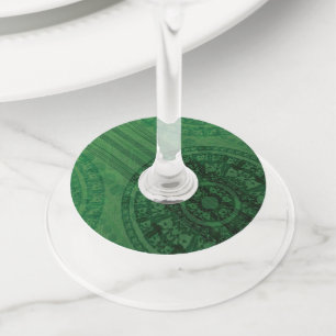 aanvaarding   Groene Meditatie Wijnglaslabel