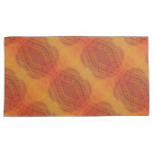 aanvaarding | Rode Sinaasappel Gele Boho Medallion Kussensloop (Voorkant-Rechts)