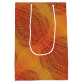 aanvaarding | Rode Sinaasappel Gele Boho Medallion Medium Cadeauzakje (Achterkant)