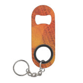 aanvaarding | Rode Sinaasappel Gele Boho Medallion Mini Flessenopener (Voorkant)