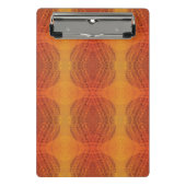 aanvaarding | Rode Sinaasappel Gele Boho Medallion Mini Klembord (Voorkant)