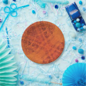 aanvaarding | Rode Sinaasappel Gele Boho Medallion Papieren Bordje (Feest)