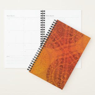 aanvaarding Rode Sinaasappel Gele Boho Medallion Planner