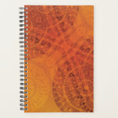 aanvaarding | Rode Sinaasappel Gele Boho Medallion Planner (Voorkant)