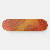 aanvaarding | Rode Sinaasappel Gele Boho Medallion Skateboard (Horizontaal)