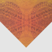 aanvaarding | Rode Sinaasappel Gele Boho Medallion Tissuepapier (Detail)