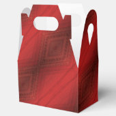 aanvaarding | rood eclectisch boho-patroon bedankdoosjes (Geopend)