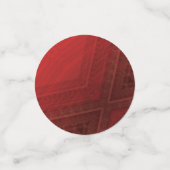 aanvaarding | rood eclectisch boho-patroon confetti (Kleine voorkant)