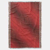 aanvaarding | rood eclectisch boho-patroon deken (Voorkant Verticaal)