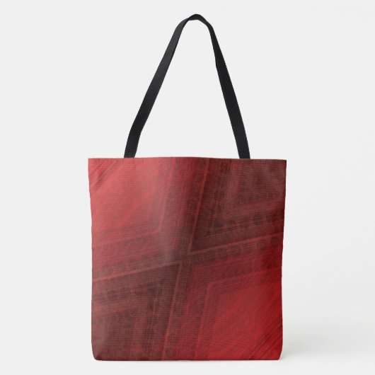 aanvaarding | rood eclectisch boho-patroon draagtas (Voorkant)