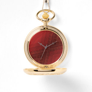 aanvaarding rood eclectisch boho-patroon horloge
