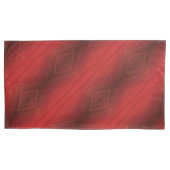 aanvaarding | rood eclectisch boho-patroon kussensloop (Voorkant-Links)