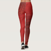 aanvaarding | rood eclectisch boho-patroon leggings (Achterkant)