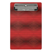 aanvaarding | rood eclectisch boho-patroon mini klembord (Voorkant)