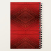 aanvaarding | rood eclectisch boho-patroon notitieboek (Achterkant)