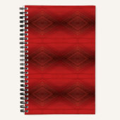 aanvaarding | rood eclectisch boho-patroon notitieboek (Voorkant)