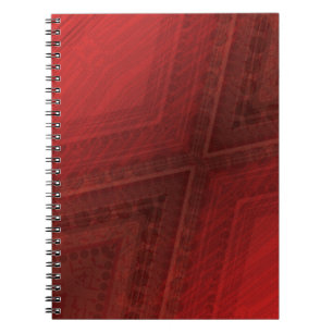 aanvaarding   rood eclectisch boho-patroon notitieboek