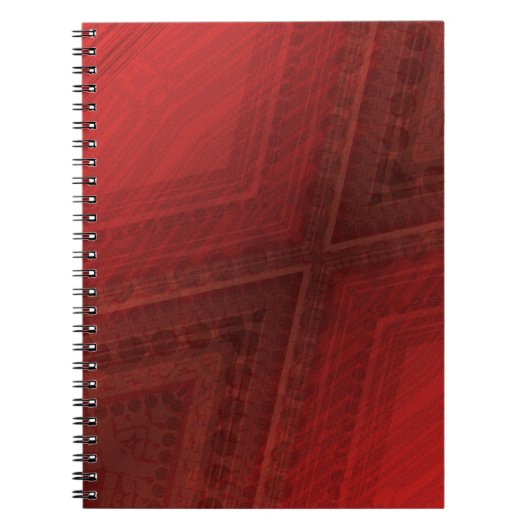 aanvaarding | rood eclectisch boho-patroon notitieboek (Voorkant)