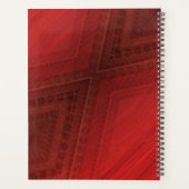 aanvaarding | rood eclectisch boho-patroon planner (Achterkant)