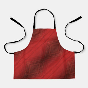 aanvaarding rood eclectisch boho-patroon schort