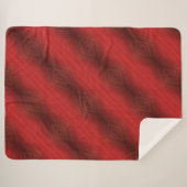 aanvaarding | rood eclectisch boho-patroon sherpa deken (Voorkant (horizontaal))