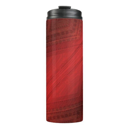 aanvaarding | rood eclectisch boho-patroon thermosbeker (Voorkant)