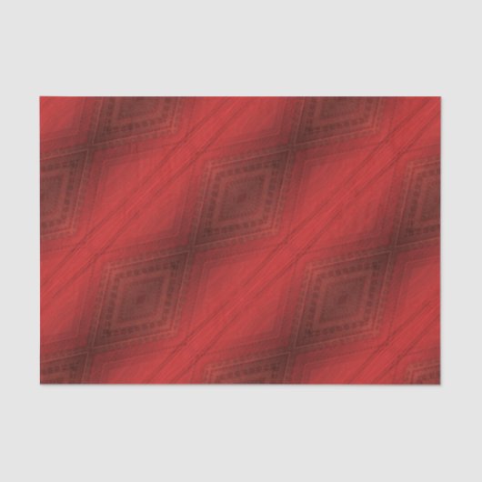 aanvaarding | rood eclectisch boho-patroon tissuepapier (Voorkant)