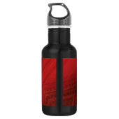 aanvaarding | rood eclectisch boho-patroon waterfles (Achterkant)