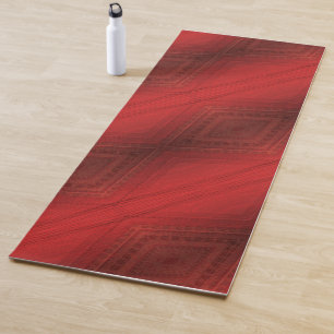 aanvaarding rood eclectisch boho-patroon yogamat