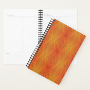 aanvaarding Rood Oranje geel Shibori-patroon Planner