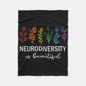 Aanvaarding van Autisme Bewustmaking Neurodiversit Fleece Deken (Voorkant)