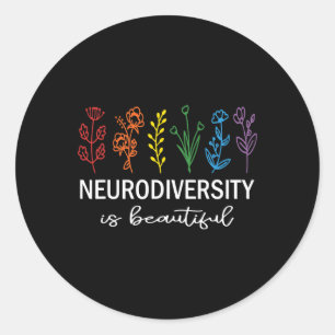 Aanvaarding van Autisme Bewustmaking Neurodiversit Ronde Sticker