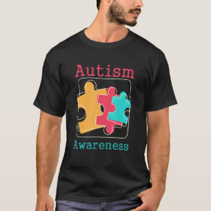 Aanvaarding van maand-ondersteuning voor autisme v t-shirt