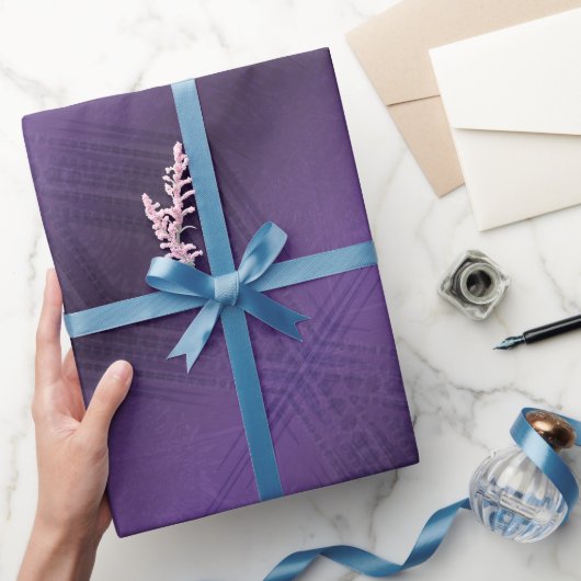 aanvaarding | violet eclectisch boho-patroon cadeaupapier (Geschenken)