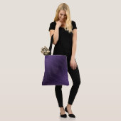 aanvaarding | violet eclectisch boho-patroon draagtas (Op model)