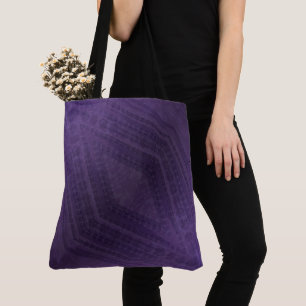 aanvaarding   violet eclectisch boho-patroon draagtas