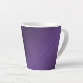 aanvaarding | violet eclectisch boho-patroon latte mok (Rechterhoek)