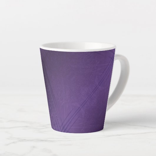aanvaarding | violet eclectisch boho-patroon latte mok (Rechterhoek)
