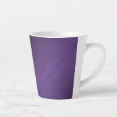 aanvaarding | violet eclectisch boho-patroon latte mok (Rechts)