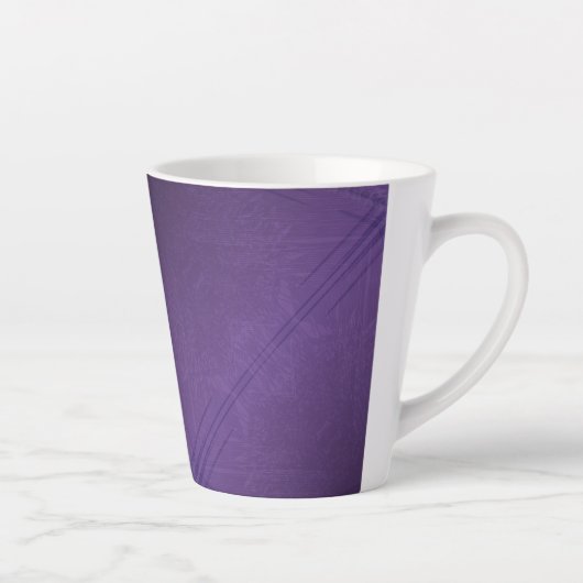aanvaarding | violet eclectisch boho-patroon latte mok (Rechts)
