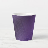 aanvaarding | violet eclectisch boho-patroon latte mok (Voorkant)