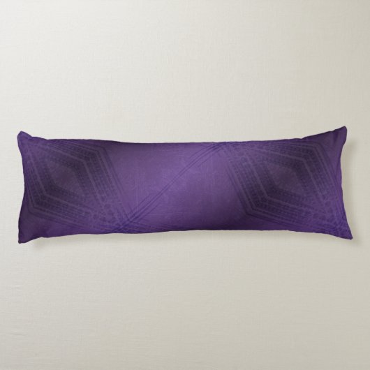 aanvaarding | violet eclectisch boho-patroon lichaamskussen (Achterkant)