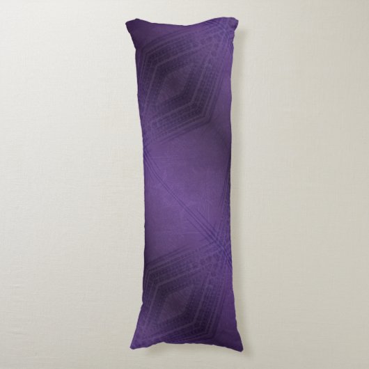 aanvaarding | violet eclectisch boho-patroon lichaamskussen (Voorkant Verticaal)