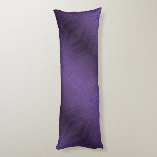 aanvaarding | violet eclectisch boho-patroon lichaamskussen (Achterkant (Verticaal))