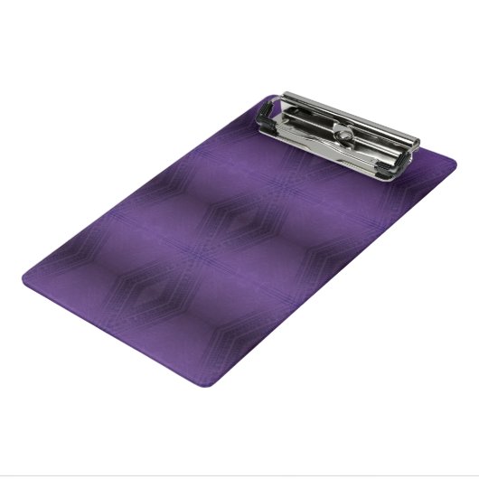 aanvaarding | violet eclectisch boho-patroon mini klembord (Angled3)